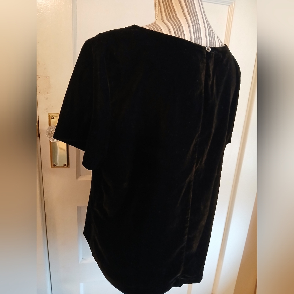 NWT J. Crew Velvet short sleeve - l - Picture 4 of 5